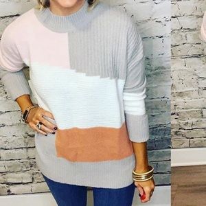 Color block sweater